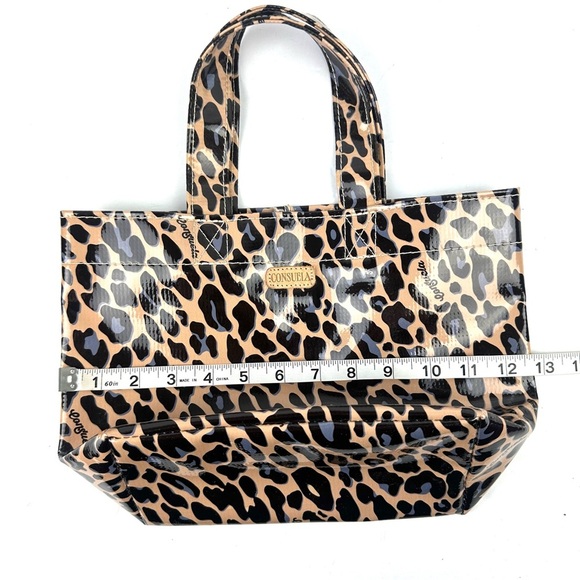 Consuela Grab N Go Mini Bag Leopard Vinyl Double Handle Tote No Closure - Picture 11 of 14
